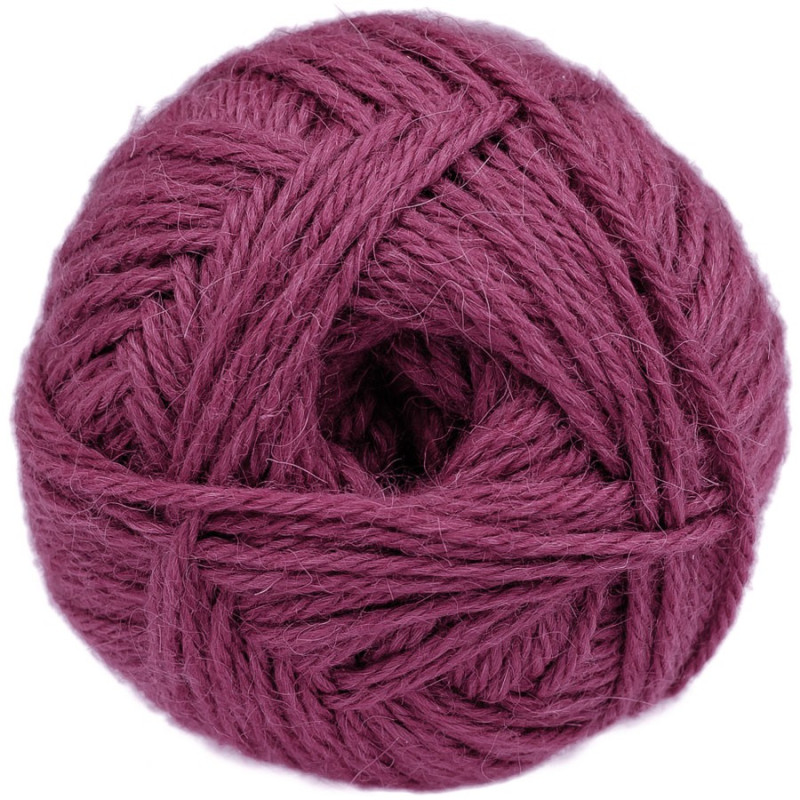 Antique Fuchsia - Baby lama/Mérinos - Bulky - 100 gr.