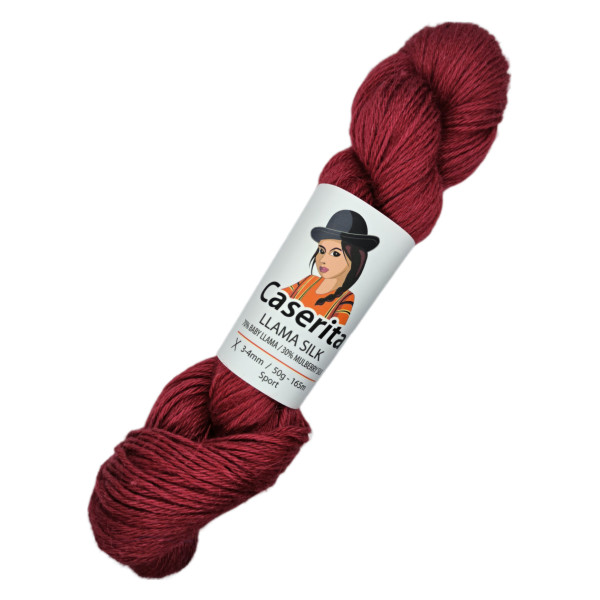 Rouge - Baby Lama et Soie - 50 gr./165 mt.