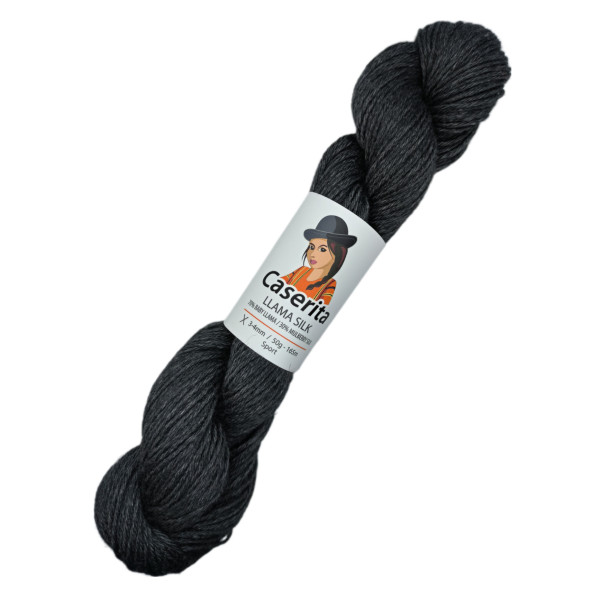 Gris foncé - Baby Lama et Soie - 50 gr./165 mt.