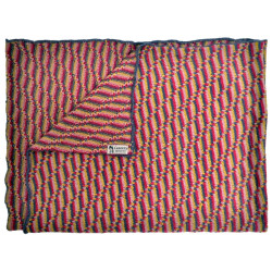 Couverture multicolore - laine alpaga 