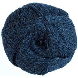 Laine d'Alpaga Pure - Bleu Cobalt mélange - 100 gr.