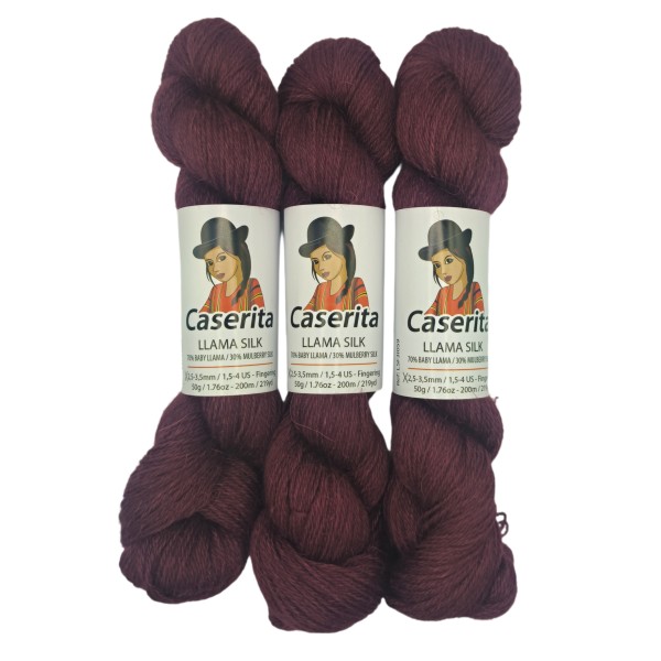 Cerise – Baby lama & Soie – 50 g / 200 m