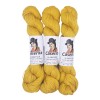 Jaune moutarde – Baby lama & Soie – 50 g / 200 m