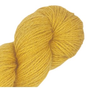 Jaune moutarde – Baby lama & Soie – 50 g / 200 m