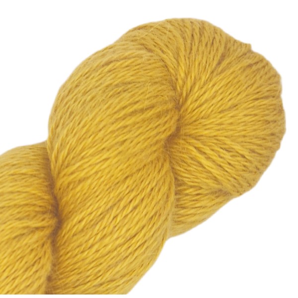 Jaune moutarde – Baby lama & Soie – 50 g / 200 m