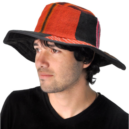 Chapeau en tissu d'aguayo